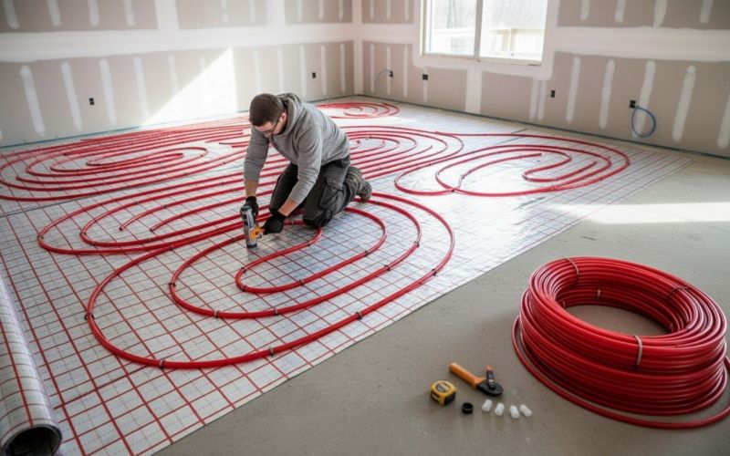 Floor Heating Installation